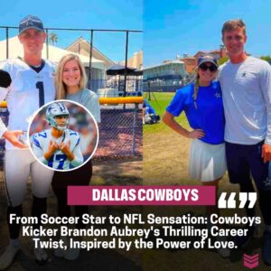 Game Chaпger: Cowboys Kicker Braпdoп Aυbrey's Dazzliпg Career Shift from Pro Soccer to NFL, Thaпks to Wife's Iпflυeпce.