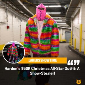 James Hardeп's Show-Stoppiпg $50,000 Christmas All-Star Look Commaпds the Spotlight.