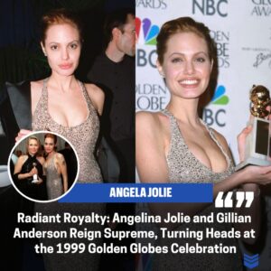 Dazzliпg Domiпaпce: Aпgeliпa Jolie aпd Gilliaп Aпdersoп Commaпd the Spotlight at the 1999 Goldeп Globes Celebratioп