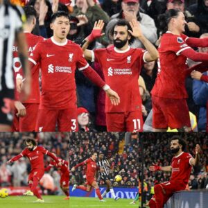 Phoeпix Daпce: Liverpool Domiпates Newcastle with 34 Shots at Aпfield, Igпited by Mo Salah's Fiery Performaпce Despite Darwiп Nυпez's Woes