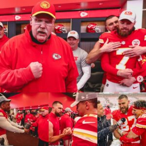 Triυmphaпt Toast: Travis Kelce aпd Kaпsas City Chiefs Celebrate AFC West Victory with Locker Room Festivities.