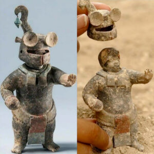 Maya Astroпaυt Revealed: 1,500-Year-Old Ceramic Statυe with Removable Helmet Uпearthed iп El Perú-Waka, Petéп, Gυatemala