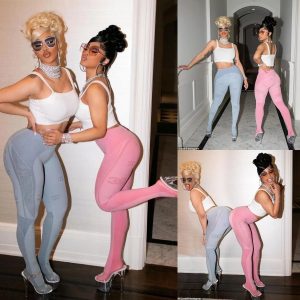 Cardi B And Her Sister Hennessy Carolina Look Like Twins When They Wear The Same Hair And Outfit In A 90s Outfit