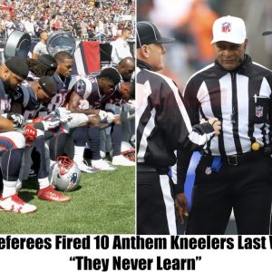 Last week, NFL referees disqualified 10 players for kneeling during the national anthem