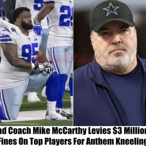 Head Coach Mike McCarthy Levies $3 Million In Fines On Top Players For Anthem Kneeling, "They're like spoiled children"