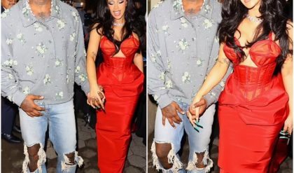 Cardi B looks blissful as she holds hands with husband Offset at Met Gala afterparty in New York City. The couple seemed to have found their way back to each other.